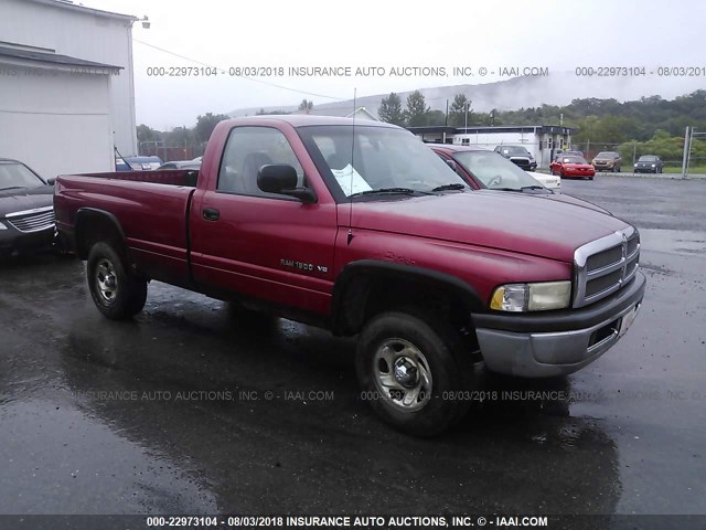 1B7HF16Y3XS172915 - 1999 DODGE RAM 1500 MAROON photo 1