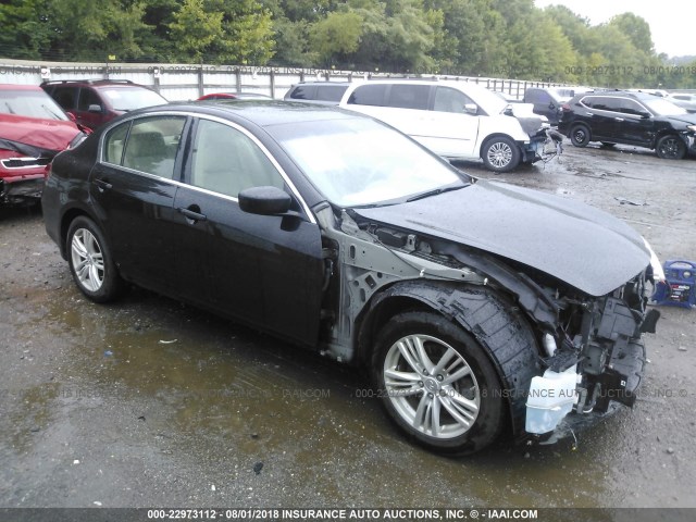 JN1DV6AR8BM651734 - 2011 INFINITI G25 BLACK photo 1