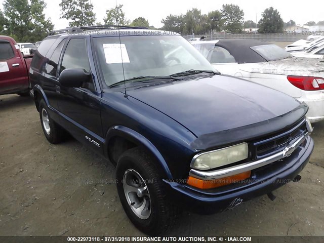 1GNCS18X33K178421 - 2003 CHEVROLET BLAZER BLUE photo 1