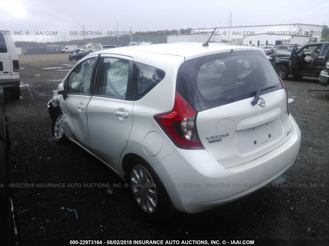 3N1CE2CP4EL382985 - 2014 NISSAN VERSA NOTE S/S PLUS/SV/SL WHITE photo 3