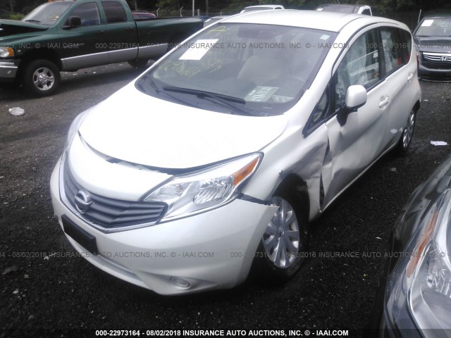 3N1CE2CP4EL382985 - 2014 NISSAN VERSA NOTE S/S PLUS/SV/SL WHITE photo 6