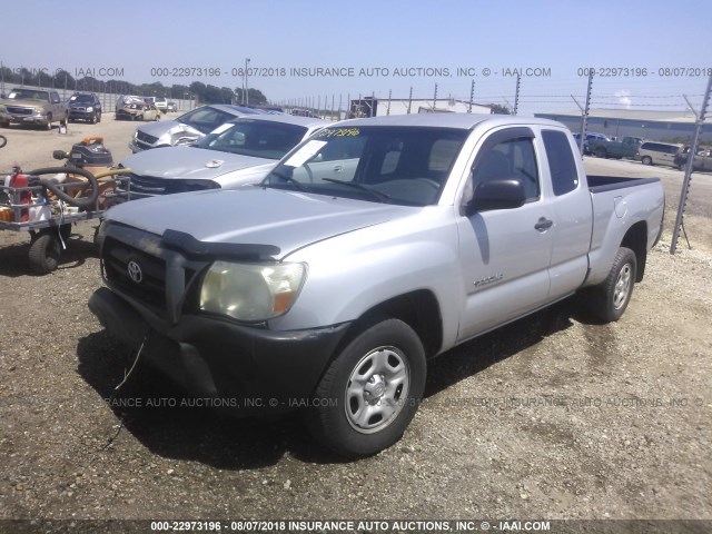 5TETX22N27Z396648 - 2007 TOYOTA TACOMA ACCESS CAB Silber Foto 2
