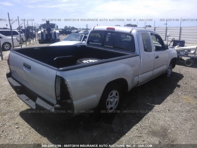 5TETX22N27Z396648 - 2007 TOYOTA TACOMA ACCESS CAB Silber Foto 4