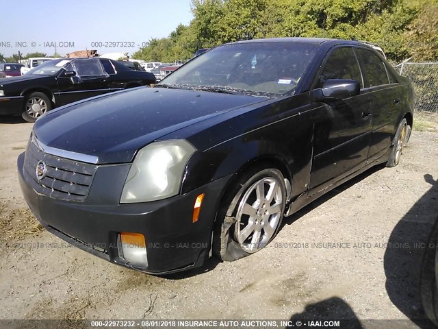 1G6DM57T770188757 - 2007 CADILLAC CTS BLACK photo 2