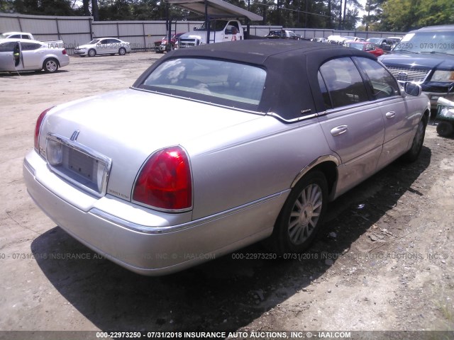 1LNHM81W33Y605222 - 2003 LINCOLN TOWN CAR EXECUTIVE Серебристый фото 4