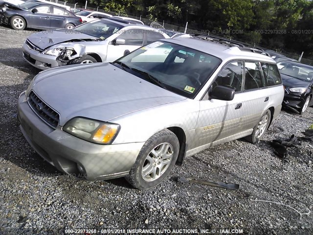 4S3BH675036615056 - 2003 SUBARU LEGACY OUTBACK AWP GRAY photo 2