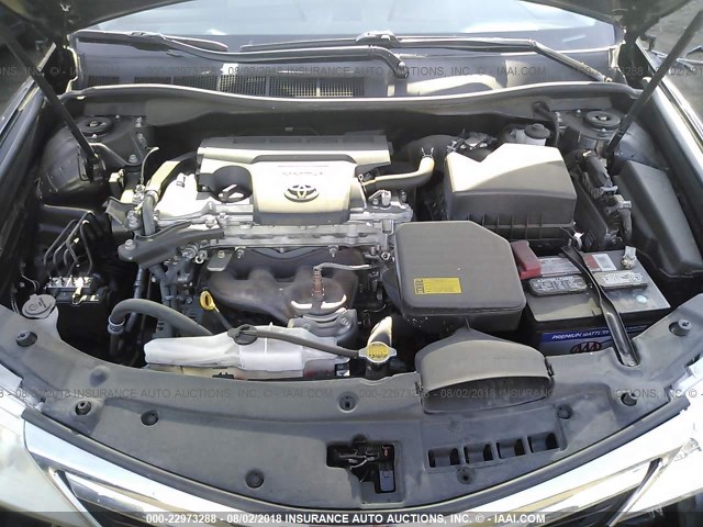 4T4BF1FK2CR181252 - 2012 TOYOTA CAMRY SE/LE/XLE შავი ფოტო 10