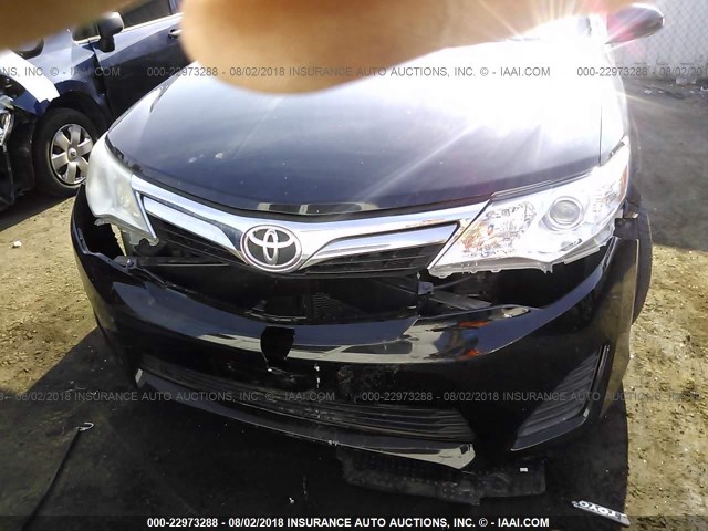 4T4BF1FK2CR181252 - 2012 TOYOTA CAMRY SE/LE/XLE შავი ფოტო 6