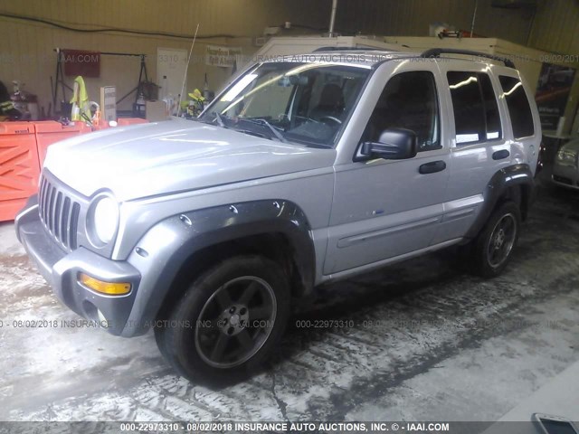 1J4GK48K33W710642 - 2003 JEEP LIBERTY SPORT/FREEDOM SILVER photo 2