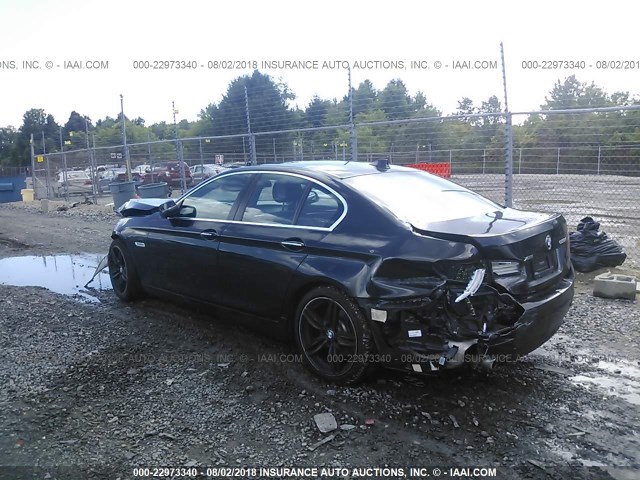 WBA5A7C53FD622397 - 2015 BMW 528 XI BLACK photo 3