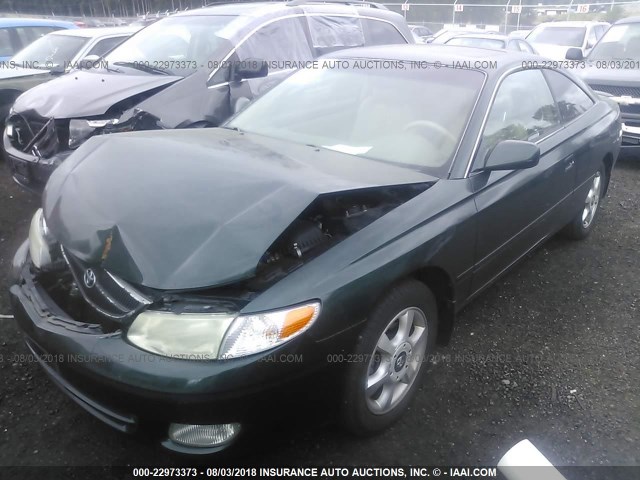 2T1CF28P81C525534 - 2001 TOYOTA CAMRY SOLARA SE/SLE მწვანე ფოტო 2