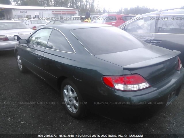 2T1CF28P81C525534 - 2001 TOYOTA CAMRY SOLARA SE/SLE მწვანე ფოტო 3