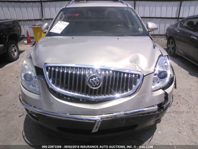 5GAKRCED1BJ396577 - 2011 BUICK ENCLAVE CXL CREAM photo 6