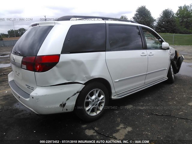 5TDBA22C05S047414 - 2005 TOYOTA SIENNA XLE/XLE LIMITED WHITE photo 4