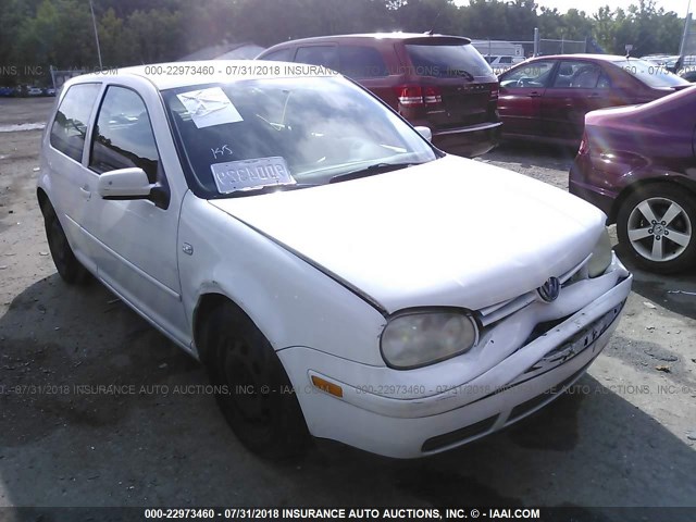 9BWBL61J844002206 - 2004 VOLKSWAGEN GOLF GL WHITE photo 1