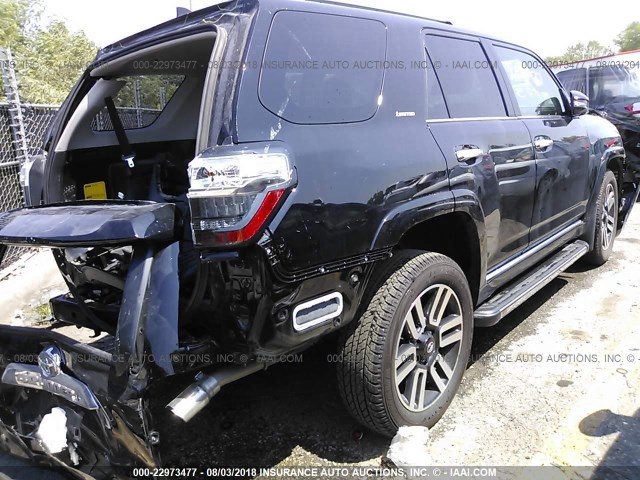 JTEBU5JR4J5510293 - 2018 TOYOTA 4RUNNER SR5 PREM/LTDL/TRAIL/TRD BLACK photo 4