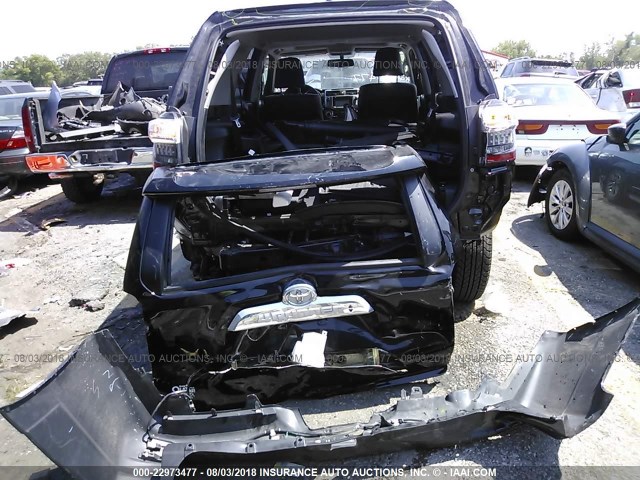 JTEBU5JR4J5510293 - 2018 TOYOTA 4RUNNER SR5 PREM/LTDL/TRAIL/TRD BLACK photo 6