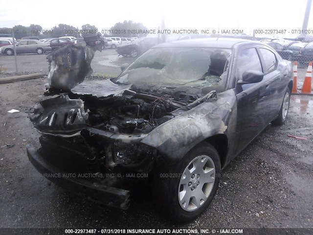 2B3KA43G87H785445 - 2007 DODGE CHARGER SE/SXT BLACK photo 2