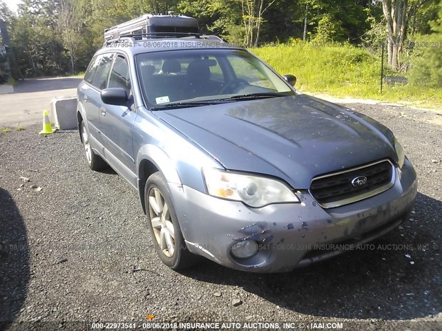 4S4BP61C567323701 - 2006 SUBARU LEGACY OUTBACK 2.5I BLUE photo 1