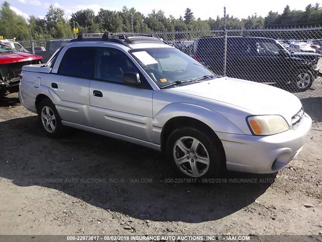 4S4BT62C566100204 - 2006 SUBARU BAJA SPORT SILVER photo 1