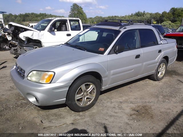 4S4BT62C566100204 - 2006 SUBARU BAJA SPORT SILVER photo 2