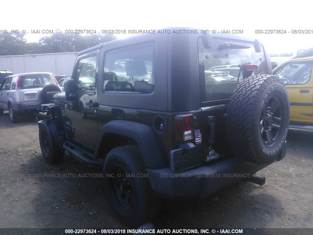 1J4AA2D17AL109307 - 2010 JEEP WRANGLER SPORT GREEN photo 3