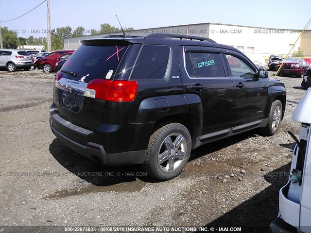 2GKFLTE54C6376126 - 2012 GMC TERRAIN SLE BLACK photo 4