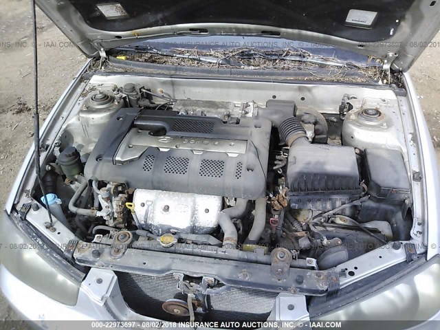 KMHDN45D31U171532 - 2001 HYUNDAI ELANTRA GLS/GT SILVER photo 10