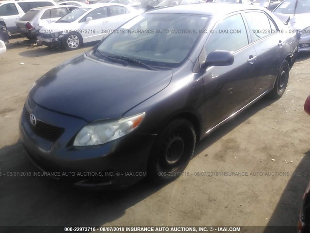 JTDBL40E599081282 - 2009 TOYOTA COROLLA LE/XLE GRAY photo 2