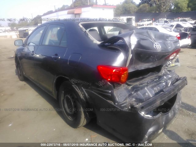 JTDBL40E599081282 - 2009 TOYOTA COROLLA LE/XLE GRAY photo 3