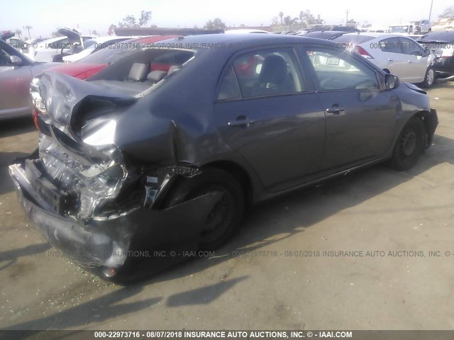 JTDBL40E599081282 - 2009 TOYOTA COROLLA LE/XLE GRAY photo 4