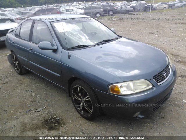 3N1CB51D02L660649 - 2002 NISSAN SENTRA XE/GXE Light Blue photo 1