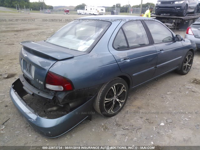 3N1CB51D02L660649 - 2002 NISSAN SENTRA XE/GXE Light Blue photo 4