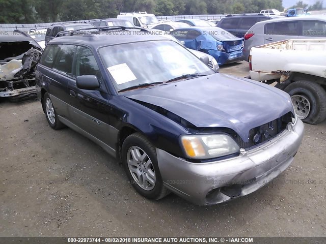 4S3BH675647635310 - 2004 SUBARU LEGACY OUTBACK AWP BLUE photo 1