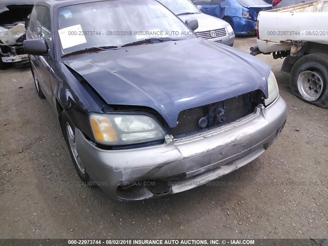 4S3BH675647635310 - 2004 SUBARU LEGACY OUTBACK AWP BLUE photo 6