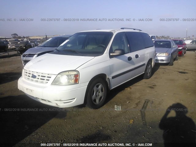 2FMZA51675BA63506 - 2005 FORD FREESTAR SE WHITE photo 2