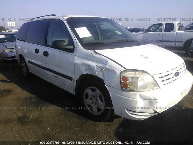 2FMZA51675BA63506 - 2005 FORD FREESTAR SE WHITE photo 6