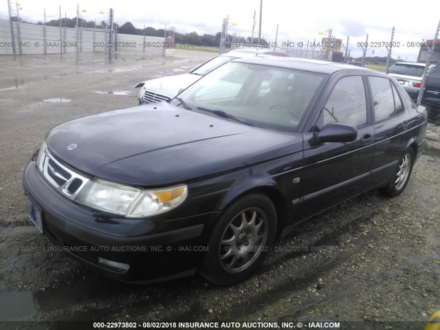 YS3ED48E713052414 - 2001 SAAB 9-5 BLUE photo 2