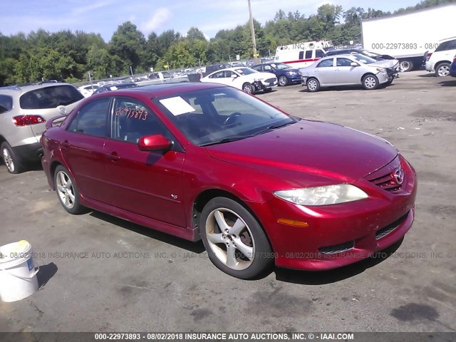 1YVFP80D045N97371 - 2004 MAZDA 6 S RED photo 1