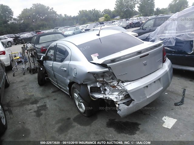 1B3LC56B79N559654 - 2009 DODGE AVENGER SXT/R/T SILVER photo 3