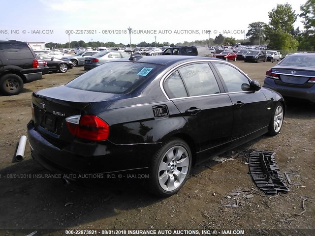 WBAVD53568A283537 - 2008 BMW 335 XI BLACK photo 4