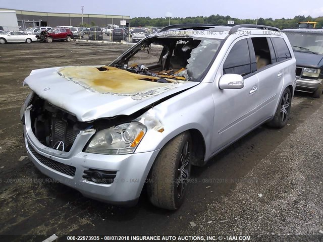 4JGBF71E07A150667 - 2007 MERCEDES-BENZ GL 450 4MATIC SILVER photo 2