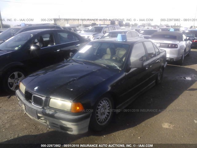 WBACA5310PFG06384 - 1993 BMW 318 I BLACK photo 2
