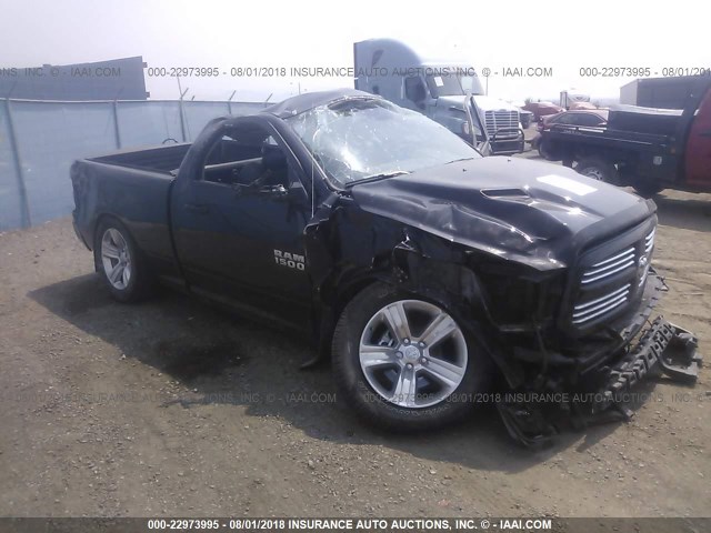 3C6JR7CT8HG794785 - 2017 RAM 1500 SPORT BLACK photo 1