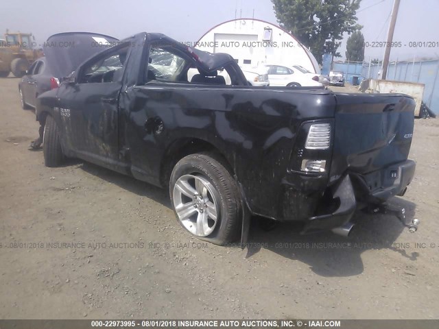 3C6JR7CT8HG794785 - 2017 RAM 1500 SPORT BLACK photo 3