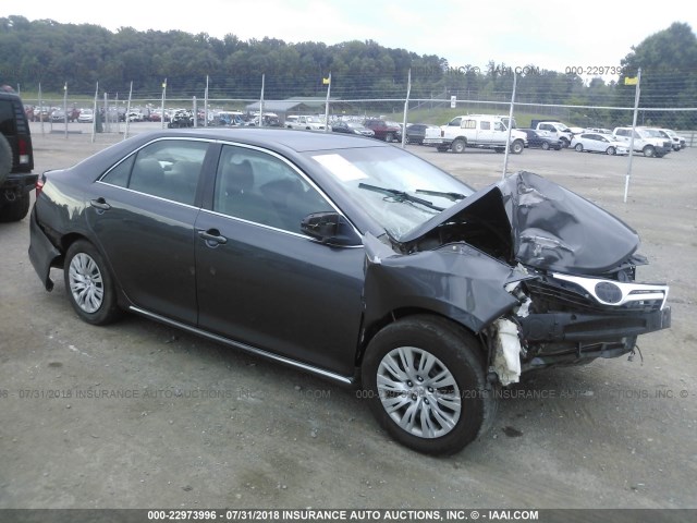 4T4BF1FK0DR277088 - 2013 TOYOTA CAMRY L/SE/LE/XLE GRAY photo 1