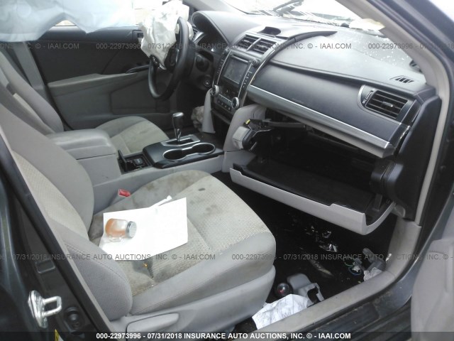 4T4BF1FK0DR277088 - 2013 TOYOTA CAMRY L/SE/LE/XLE GRAY photo 5