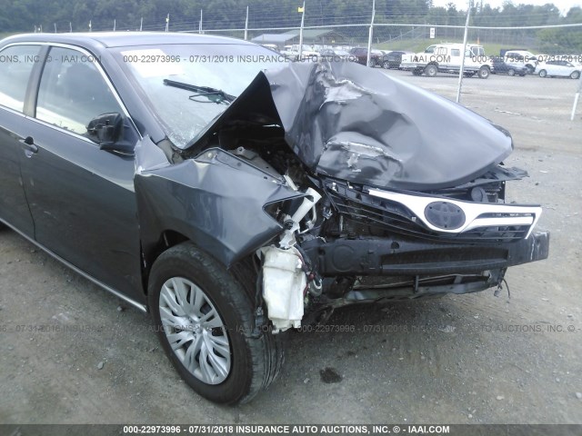 4T4BF1FK0DR277088 - 2013 TOYOTA CAMRY L/SE/LE/XLE GRAY photo 6