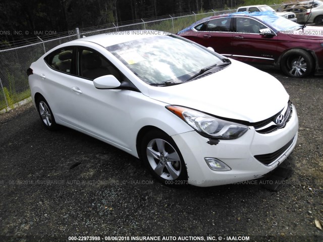 5NPDH4AEXDH257672 - 2013 HYUNDAI ELANTRA GLS/LIMITED WHITE photo 1