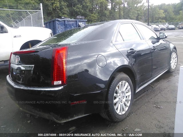 1G6DG5E51D0157527 - 2013 CADILLAC CTS LUXURY COLLECTION BLACK photo 4